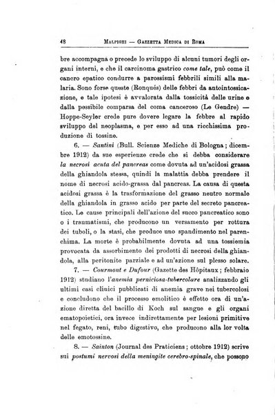 Gazzetta medica Malpighi