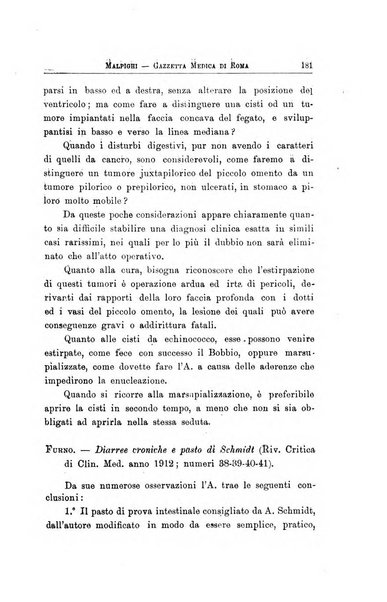 Gazzetta medica Malpighi