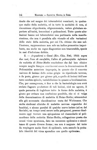 Gazzetta medica Malpighi