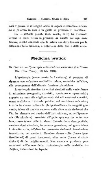 Gazzetta medica Malpighi