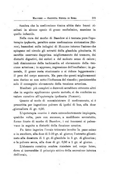 Gazzetta medica Malpighi