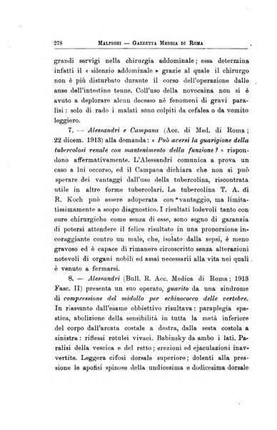 Gazzetta medica Malpighi