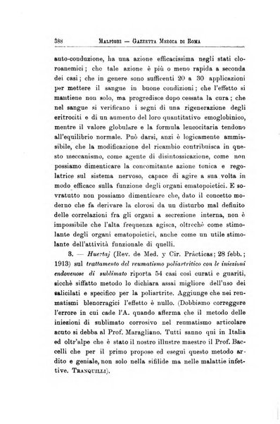 Gazzetta medica Malpighi