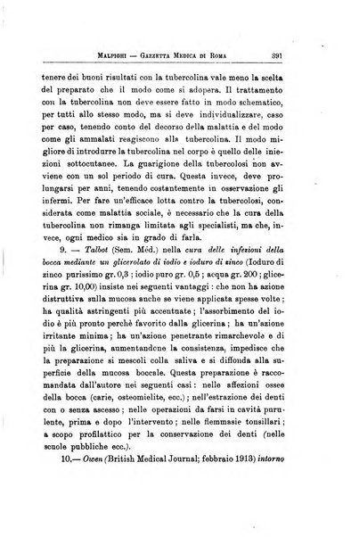 Gazzetta medica Malpighi