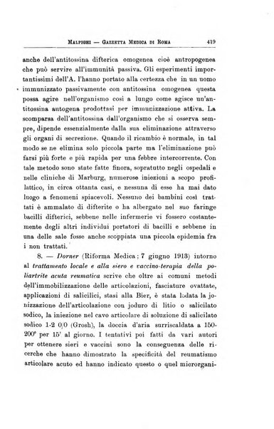 Gazzetta medica Malpighi