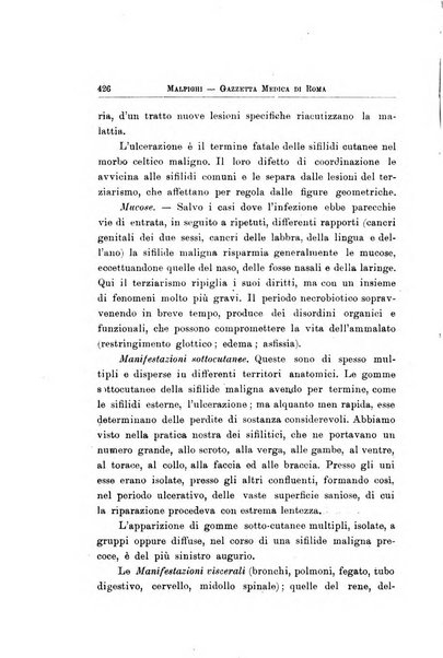 Gazzetta medica Malpighi