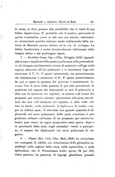 Gazzetta medica Malpighi