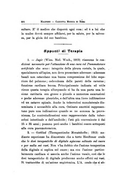 Gazzetta medica Malpighi