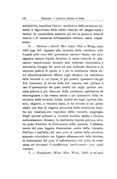 Gazzetta medica Malpighi