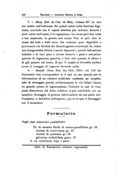 Gazzetta medica Malpighi