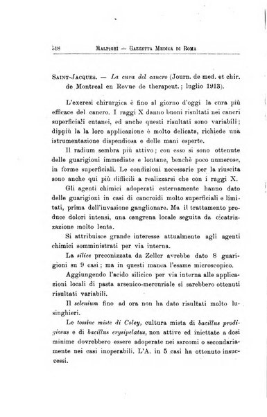 Gazzetta medica Malpighi