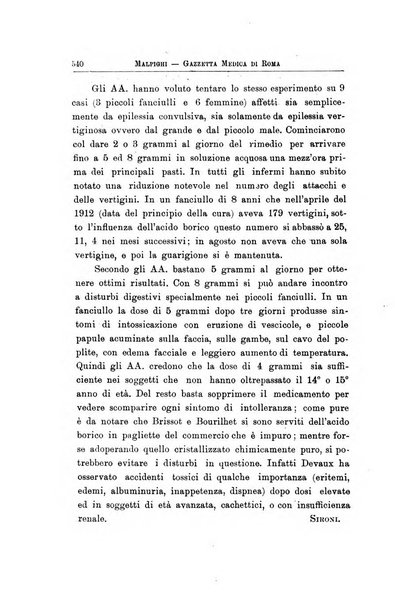 Gazzetta medica Malpighi