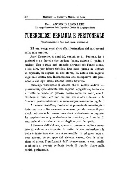 Gazzetta medica Malpighi