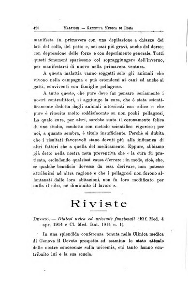 Gazzetta medica Malpighi