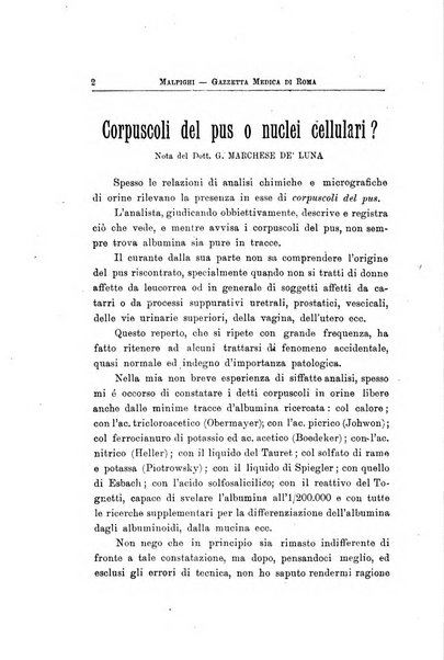 Gazzetta medica Malpighi