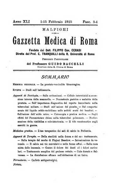 Gazzetta medica Malpighi