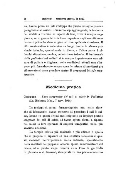 Gazzetta medica Malpighi