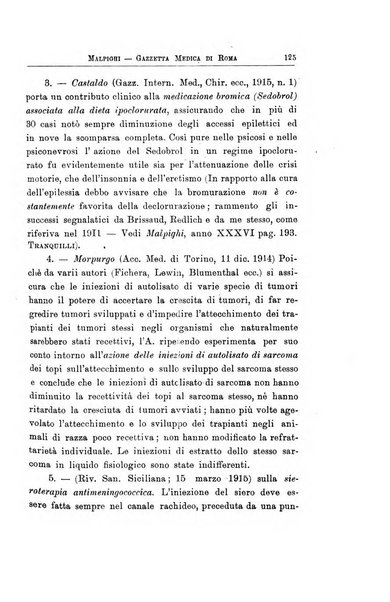 Gazzetta medica Malpighi