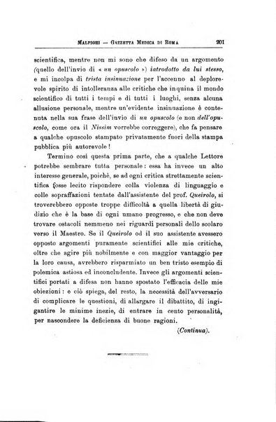 Gazzetta medica Malpighi