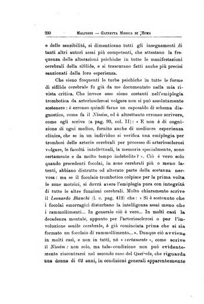 Gazzetta medica Malpighi