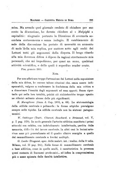 Gazzetta medica Malpighi