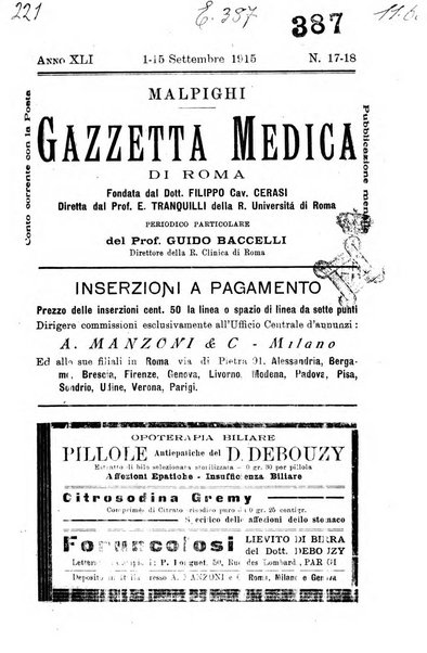 Gazzetta medica Malpighi