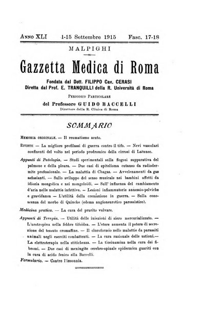 Gazzetta medica Malpighi