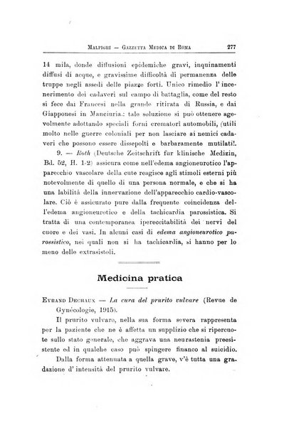 Gazzetta medica Malpighi