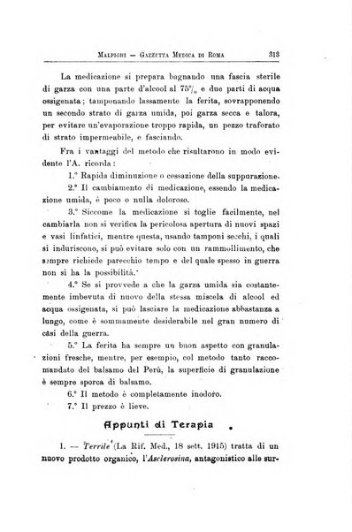 Gazzetta medica Malpighi