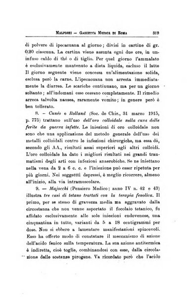 Gazzetta medica Malpighi