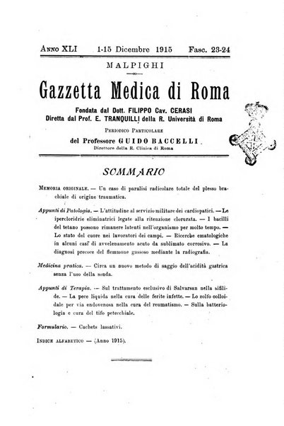 Gazzetta medica Malpighi