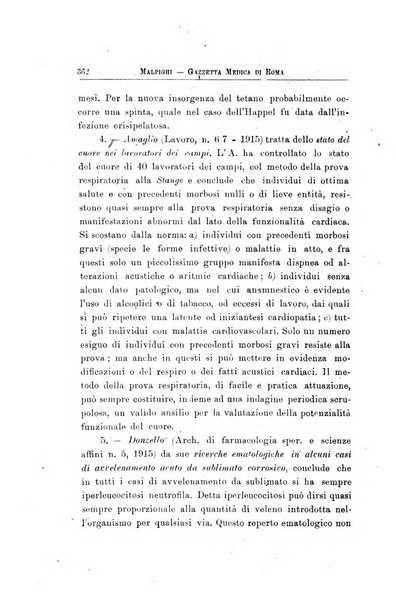 Gazzetta medica Malpighi