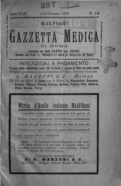 Gazzetta medica Malpighi