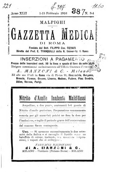 Gazzetta medica Malpighi