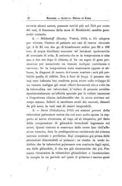 Gazzetta medica Malpighi