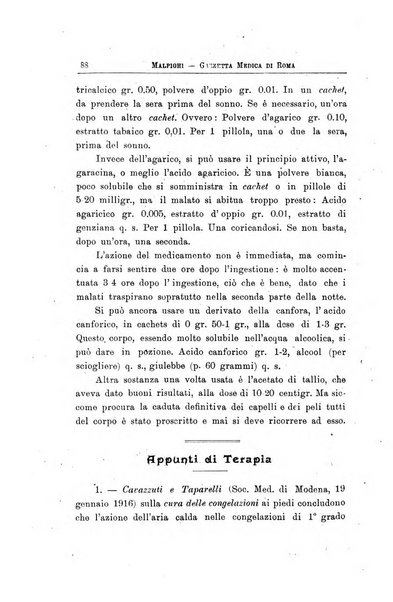 Gazzetta medica Malpighi