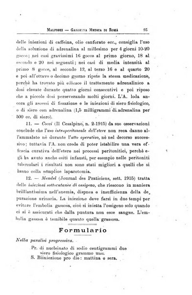 Gazzetta medica Malpighi