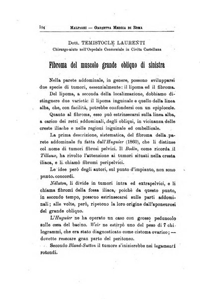 Gazzetta medica Malpighi