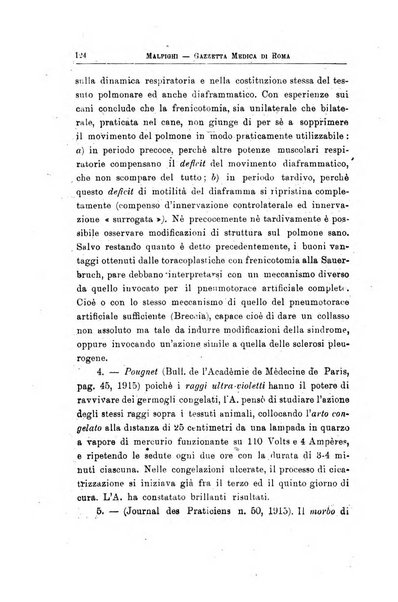 Gazzetta medica Malpighi