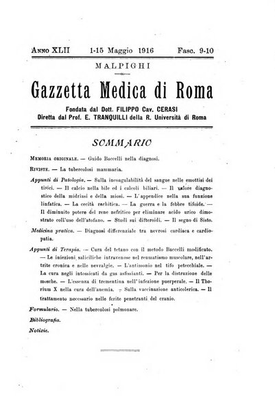 Gazzetta medica Malpighi