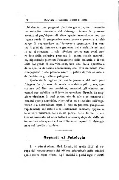 Gazzetta medica Malpighi