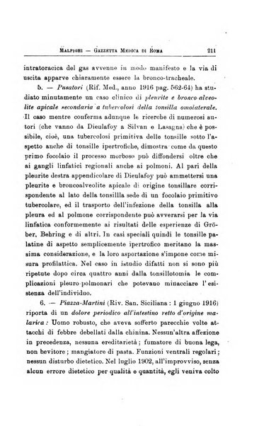 Gazzetta medica Malpighi