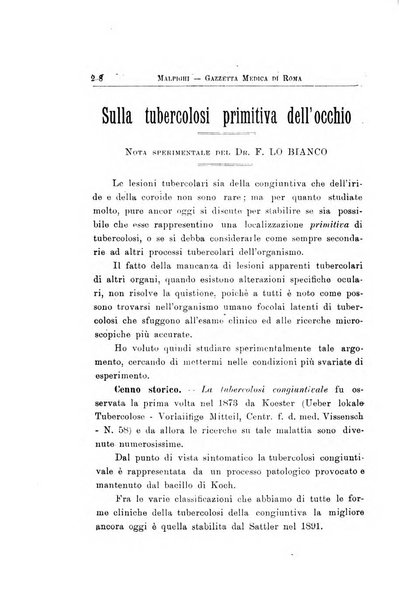 Gazzetta medica Malpighi