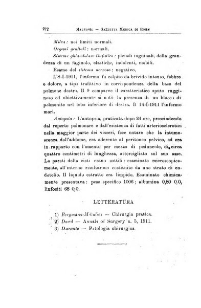 Gazzetta medica Malpighi