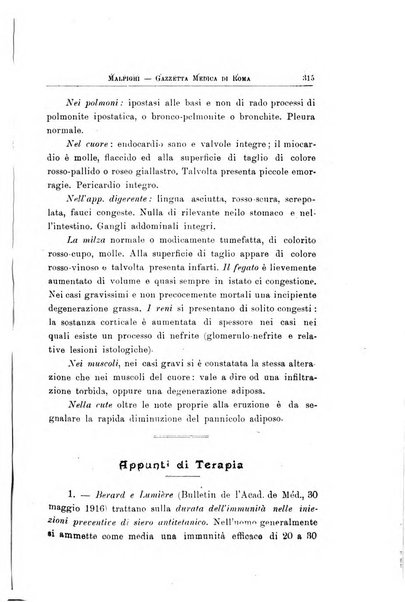 Gazzetta medica Malpighi