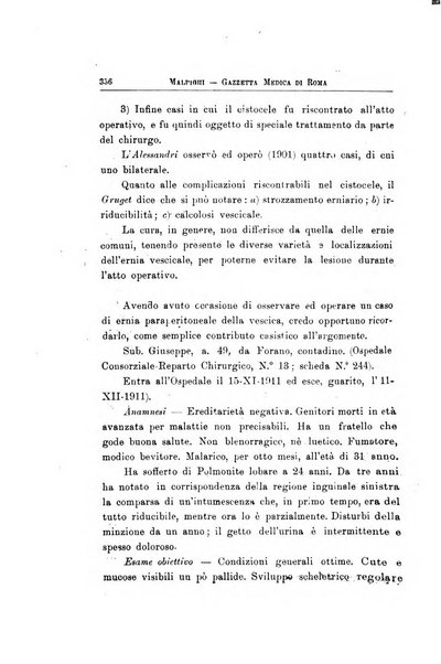 Gazzetta medica Malpighi