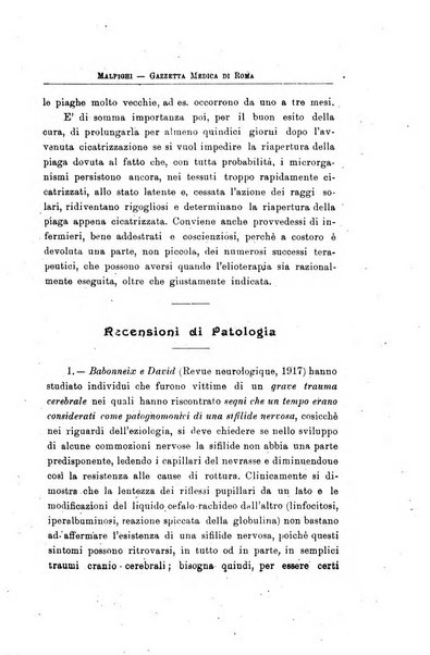 Gazzetta medica Malpighi