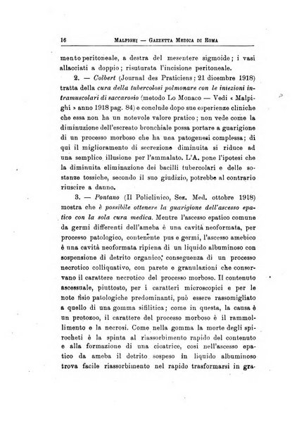 Gazzetta medica Malpighi