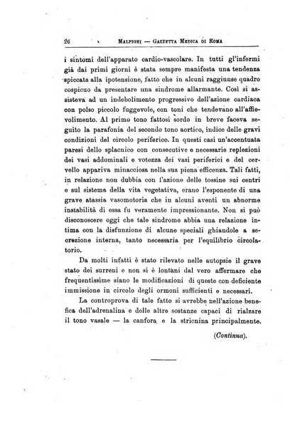 Gazzetta medica Malpighi