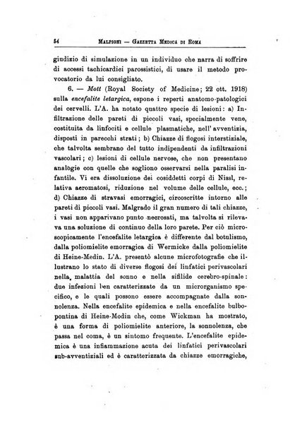 Gazzetta medica Malpighi